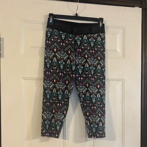 PINK Victoria's Secret Kids Geometric Leggings - Black, Pink, Blue